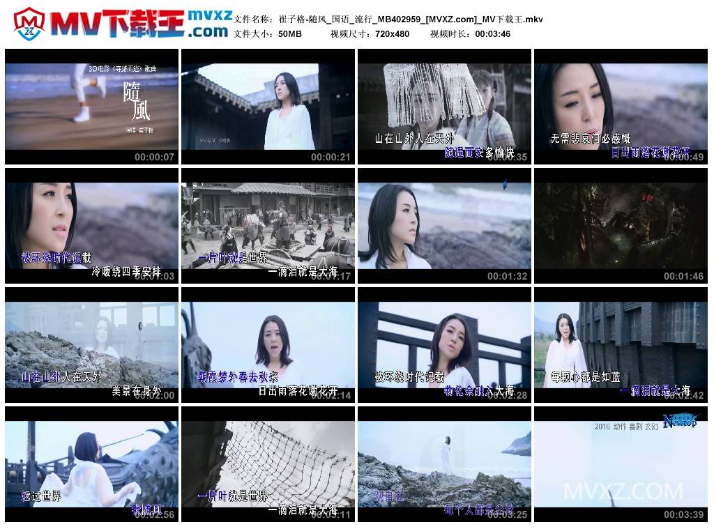 崔子格-随风_国语_流行_MB402959